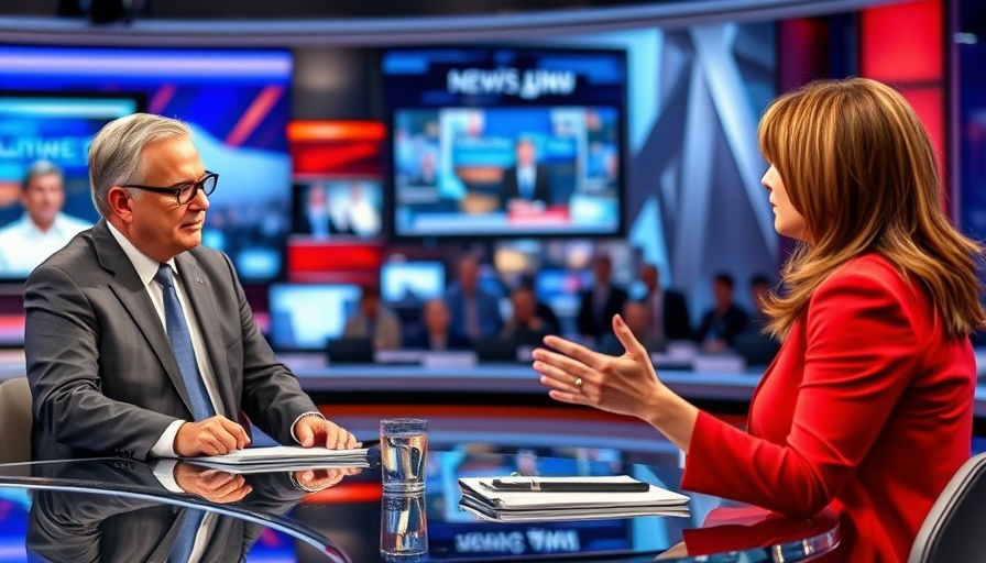 TV debate highlighting American interests and global alliances.