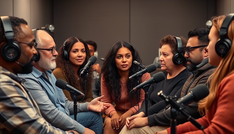 Podcast group discussing modern feminism's influence on dating.