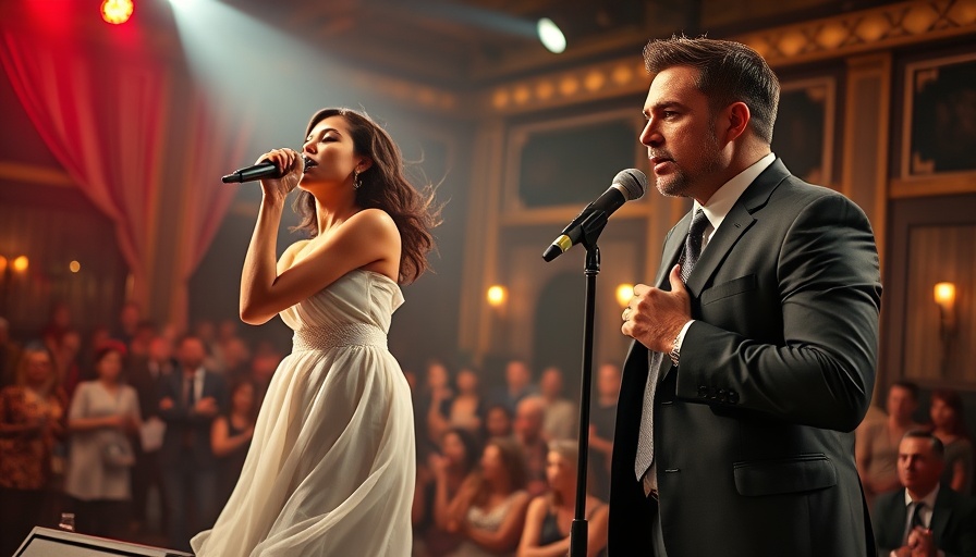 Cyrus sisters performing and speaking, dynamic scene.