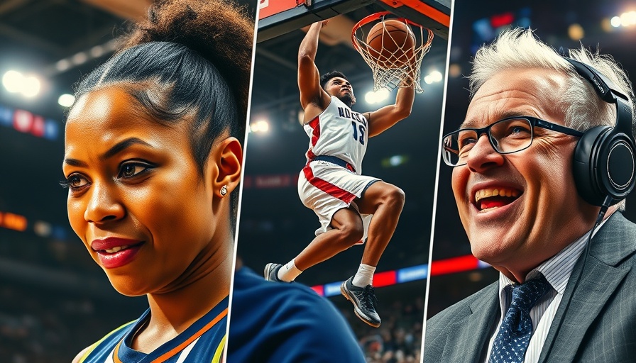 Angel Reese deserves LeBron money collage with basketball players and commentator.