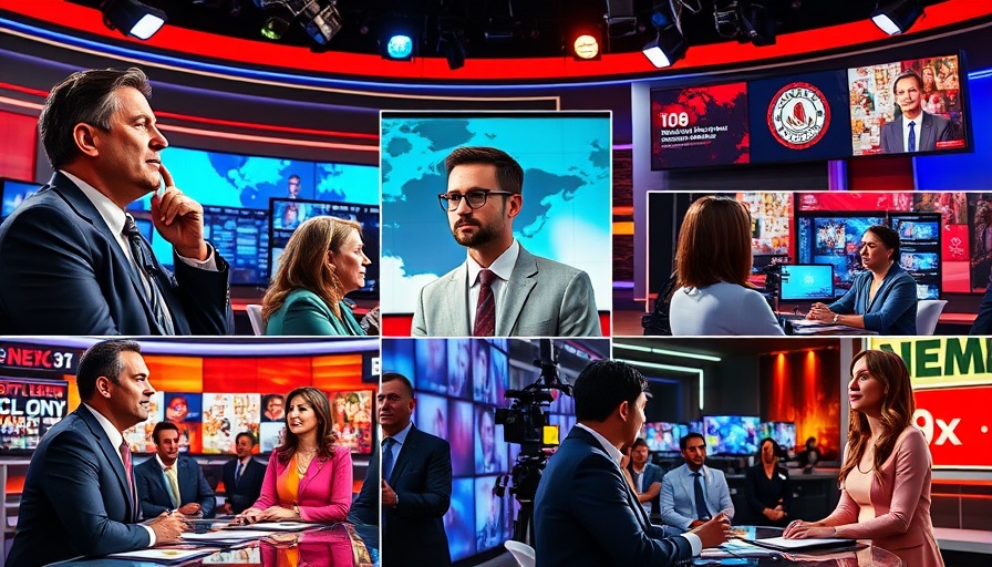Discussion on Gen Z leaning conservative, media theme with vibrant colors.