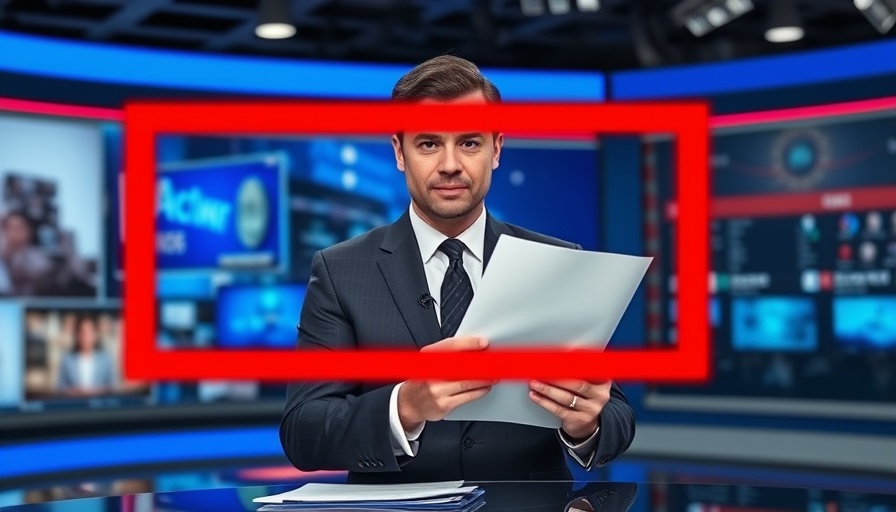 Amazon Tariff Transparency livestream with news anchor holding a document.