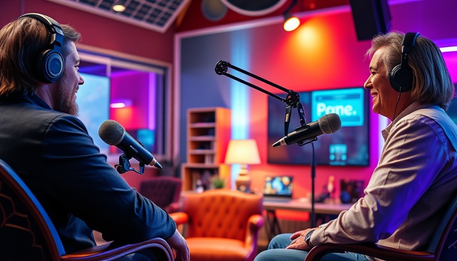 Pentagon film funding influence discussion in vibrant radio studio.