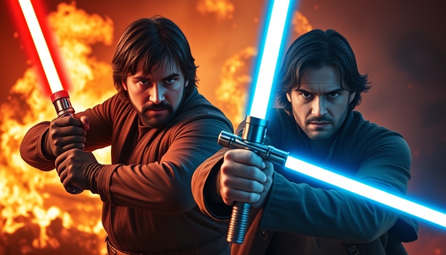 Revenge of the Sith Review dramatic scene with lightsabers