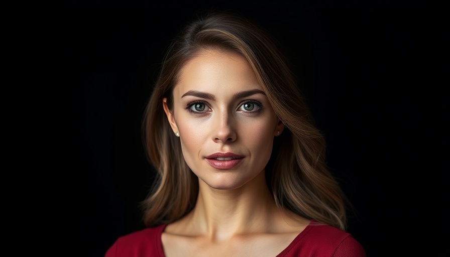 Confident woman portrait, photorealistic style in studio lighting.