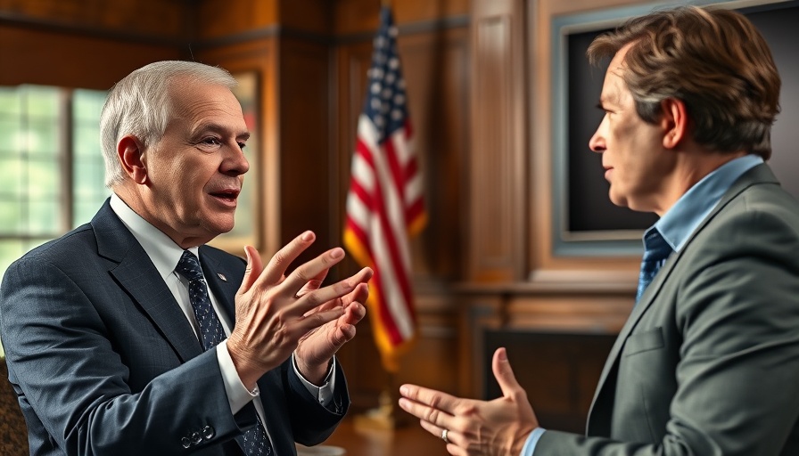 Interview discussion on Trump's Border Policies, news format.