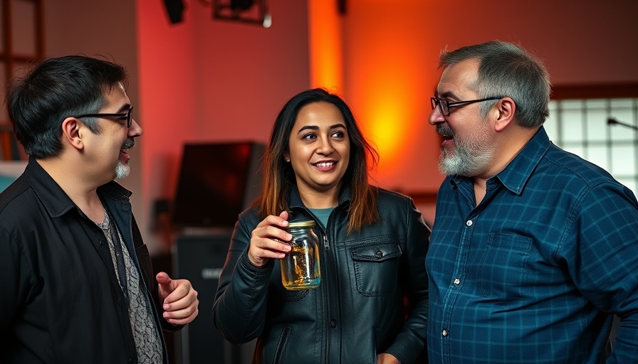 Health hacks discussion with enthusiastic individuals in a studio setting.