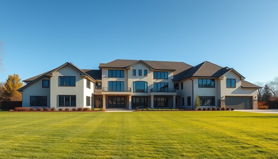 Modern suburban home in McDonough GA, showcasing size and architecture.