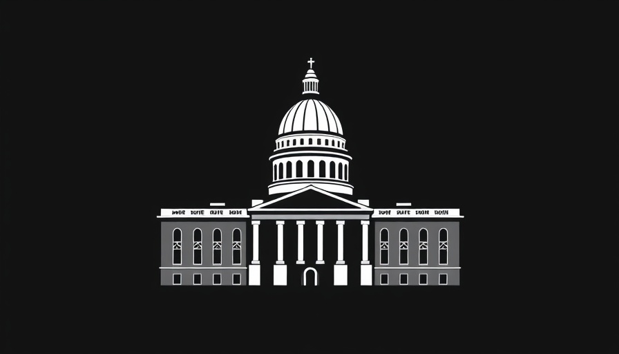 Minimalist state capitol graphic representing Atlanta school safety bills.