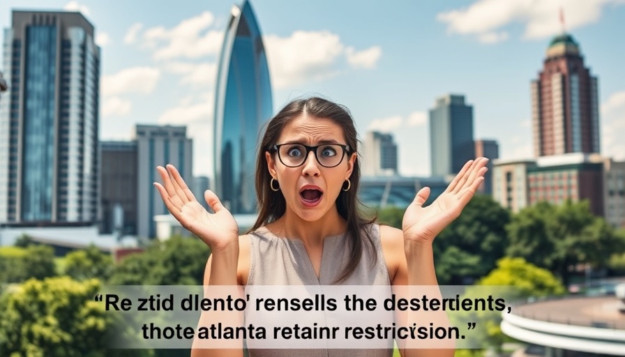 Concerned woman discussing Atlanta condo rental restrictions.