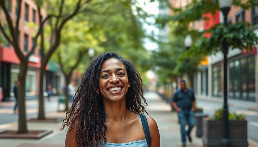 A woman explores East Atlanta, showcasing city life.