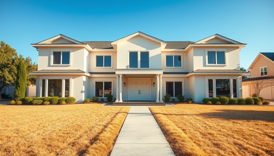 Spacious modern house in McDonough Georgia real estate listing.