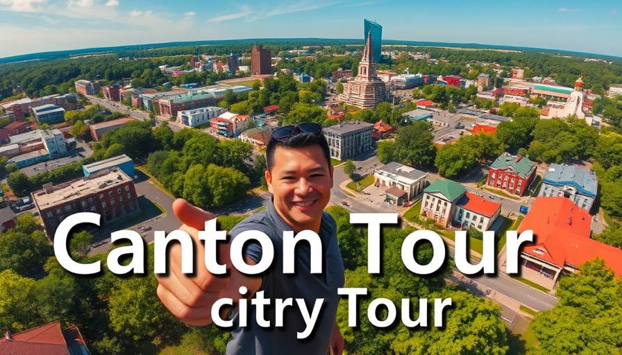 Living in Canton Georgia: Aerial view with city tour highlights.