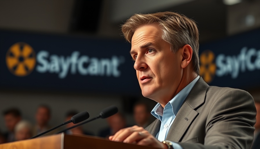 Jeff Ulbrich heartfelt apology at a press conference, focused.