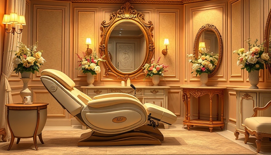 Elegant spa room in Atlanta for self-care, cream chair, floral decor.