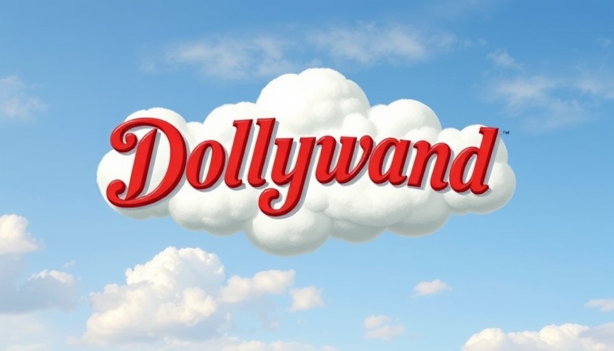 Dollywood logo in a clear sky, exploring things to do in Atlanta.