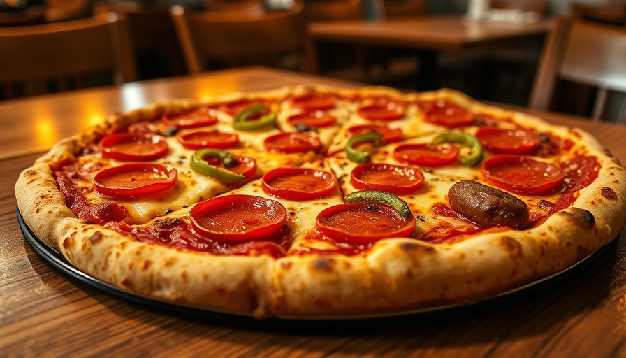 Delicious pepperoni pizza at a top Atlanta restaurant.