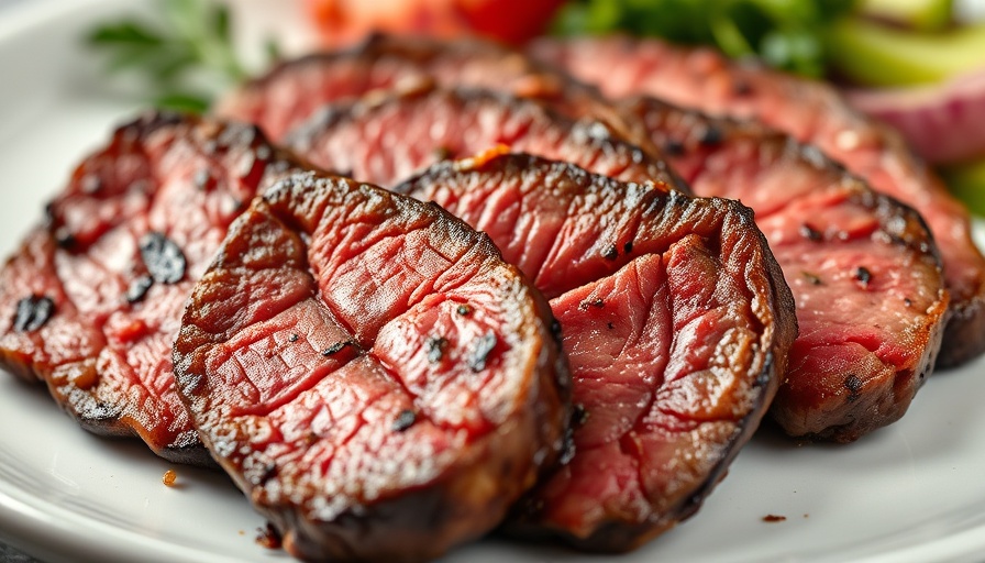Juicy steak slices showcasing Chops, one of the best restaurants in Atlanta.