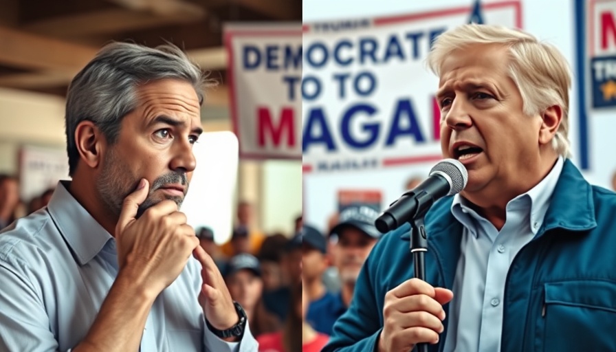 Teacher switches political parties: 'Democrat to Full MAGA' split screen image.