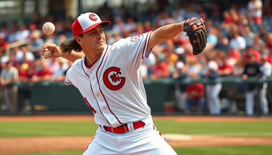 Dynamic baseball pitcher in action at Atlanta events.