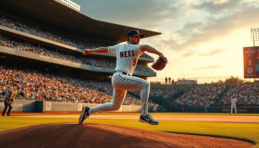 Atlanta Braves pitcher in mid-action during a game.