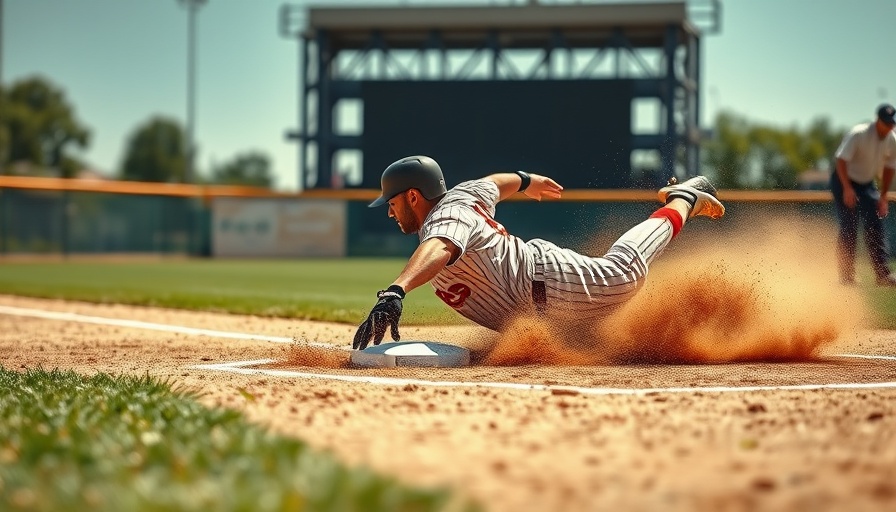 Thrilling baseball slide at home plate in Atlanta news.
