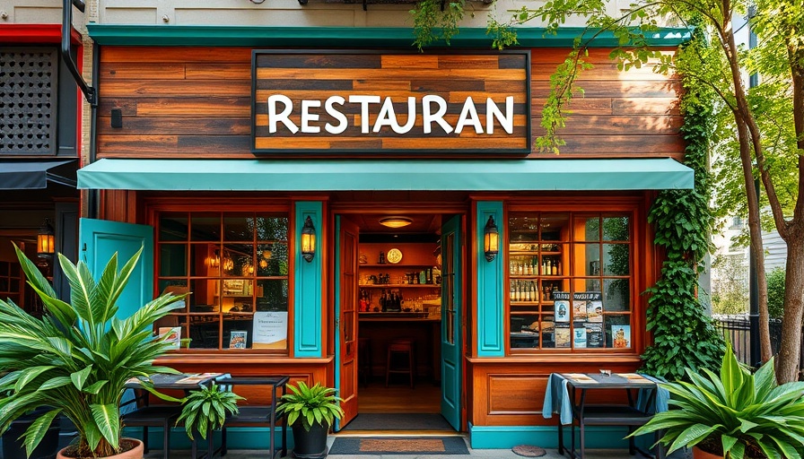 Front of original Taco Mac restaurant with teal accents, suggesting closure.
