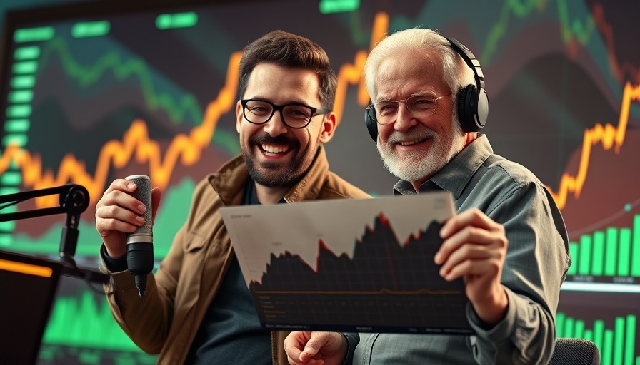Trump's Tariffs and Economic Strategies podcast scene with stock surge.