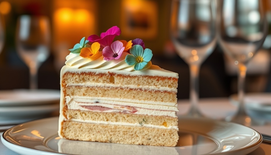 Best Restaurant Desserts in Atlanta showcased with a layered cake.