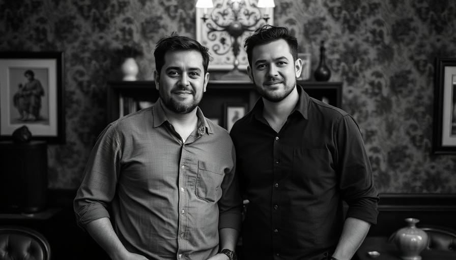 Two men standing indoors in black and white photo, Fahim Muhammad controversy.