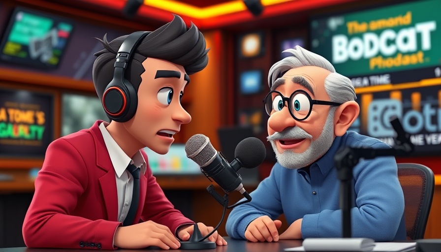 Animated podcast discussion about Joe Biden health cover up in a dynamic studio setting.