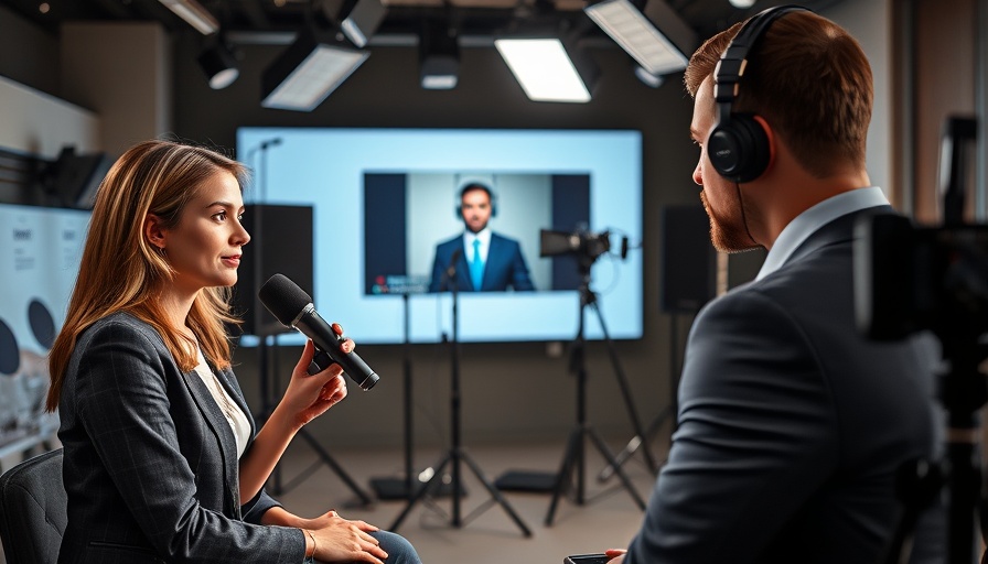 Interview scene discussing the Me Too movement.