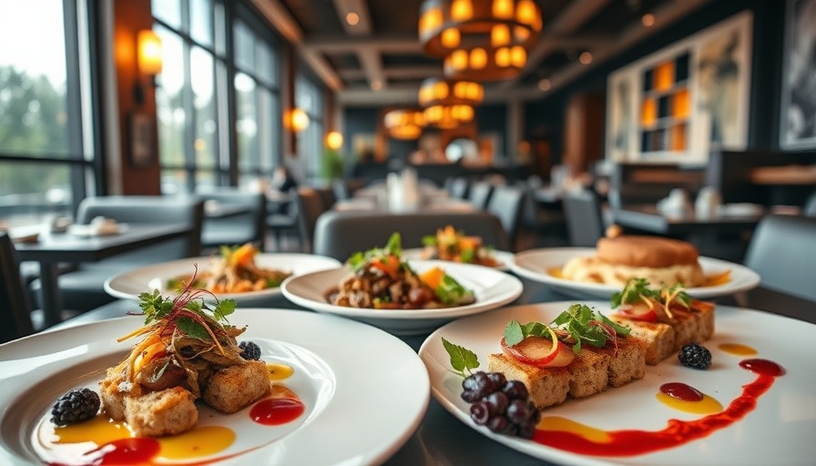 Gourmet dishes in a top Sandy Springs restaurant.