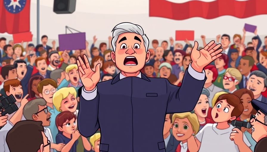 Charlie Kirk Trump Art of the Deal animated montage at rally with lively crowd.