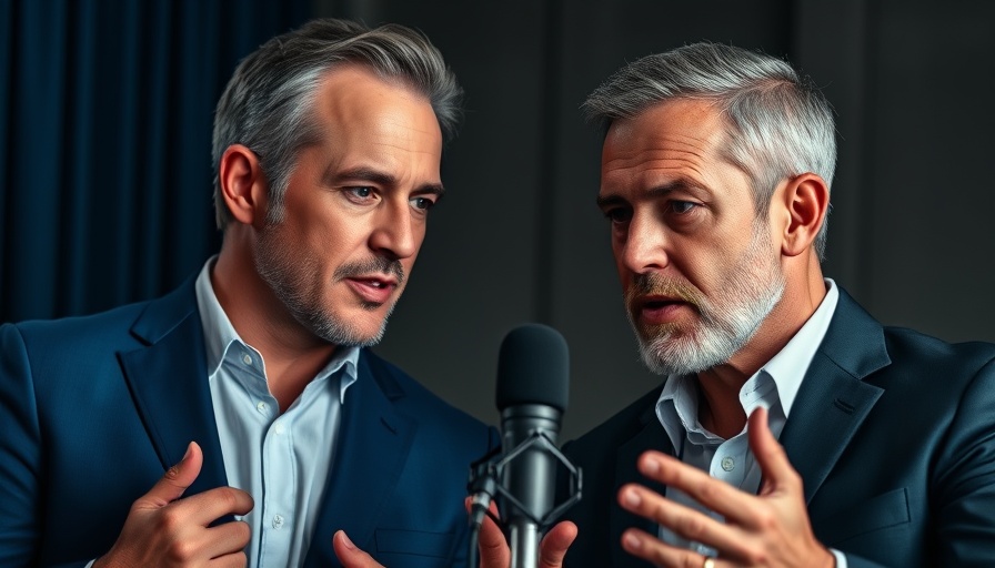 Two men in media interview discussing Pfizer Medical Whistleblowers.