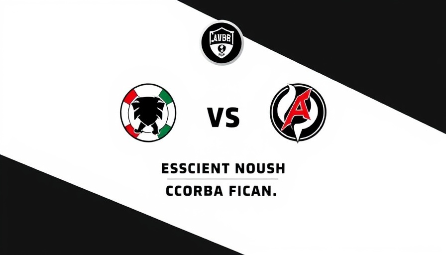 Soccer match announcement featuring team logos, for soccer betting enthusiasts.