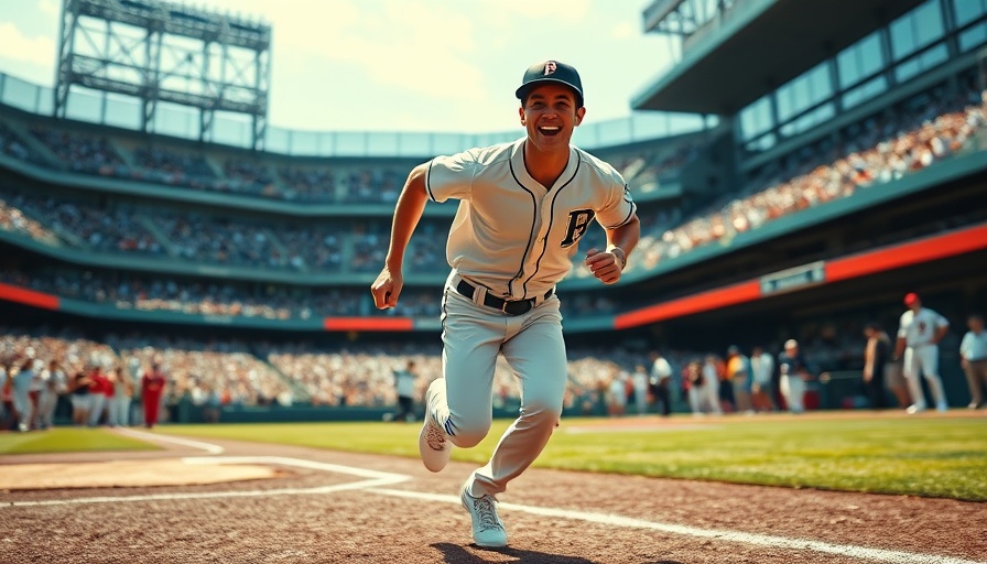MLB predictions: Excited baseball player running during game.