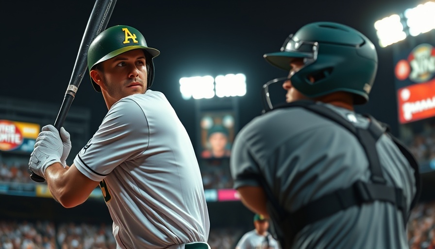 AI sports betting concept with intense baseball game scene.