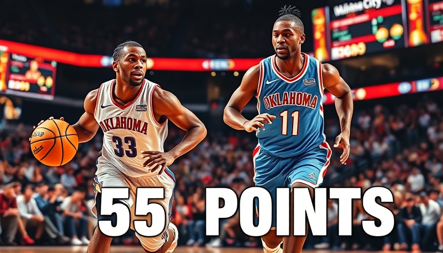 Dynamic basketball scene with players and '55 Points' text.