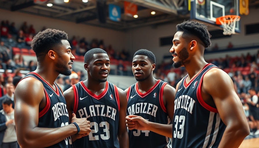 AI sports betting illustrated through a dynamic basketball court scene.