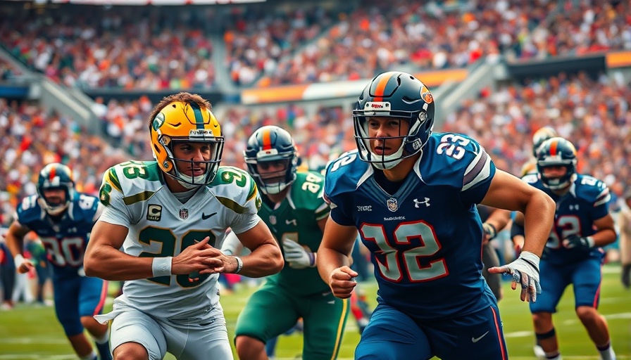 AI sports betting insights on dynamic football game.