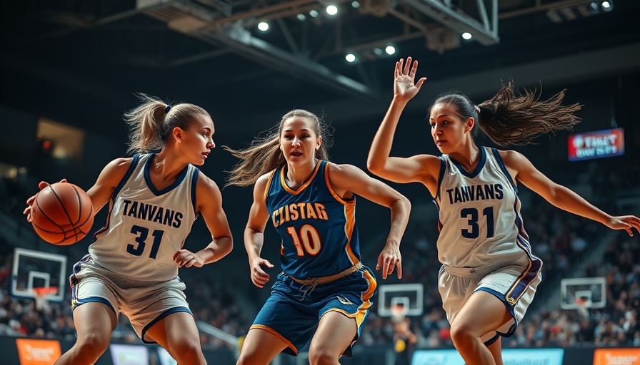 AI sports betting highlights featuring basketball game action.