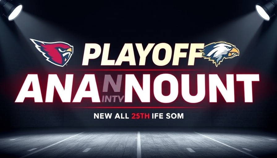 Dynamic playoff announcement graphic for AI sports betting.