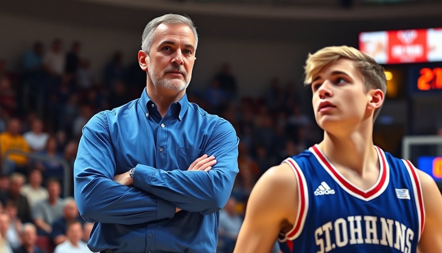 R.J. Luis making college basketball decision, vivid indoor scene.