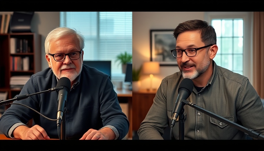 Two men discussing college football betting in an online interview.