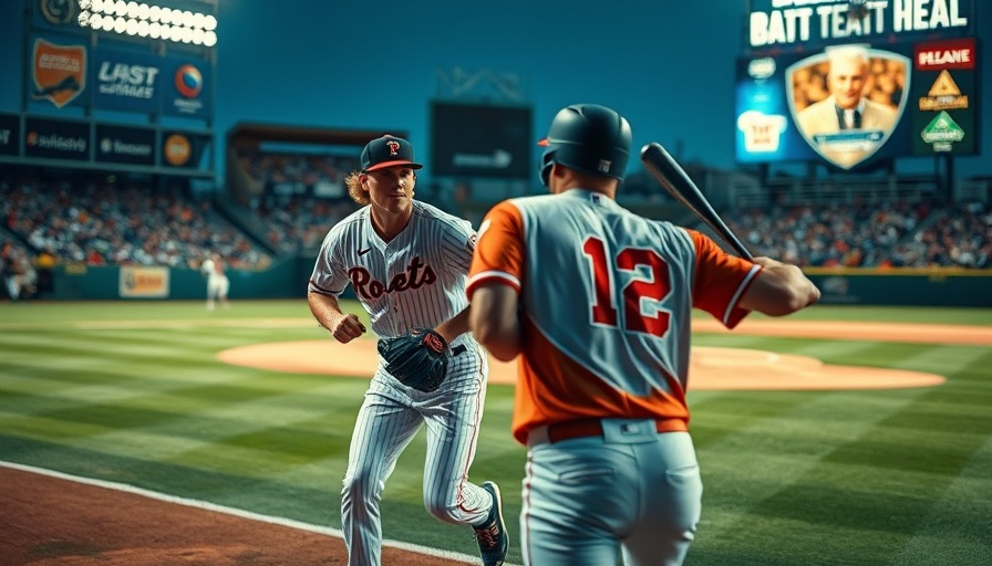 AI sports betting with baseball action scene showcasing pivotal play.