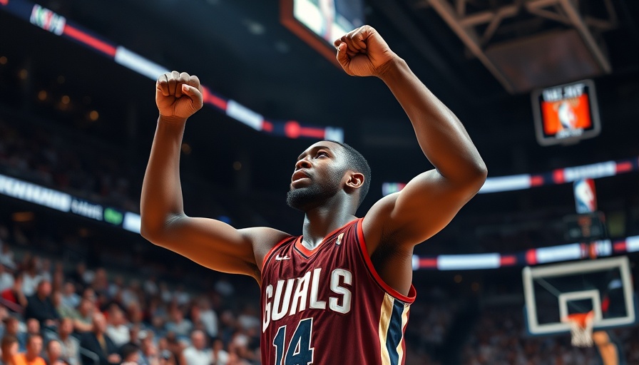 Legendary game-winning moment NBA Finals with celebratory athlete.