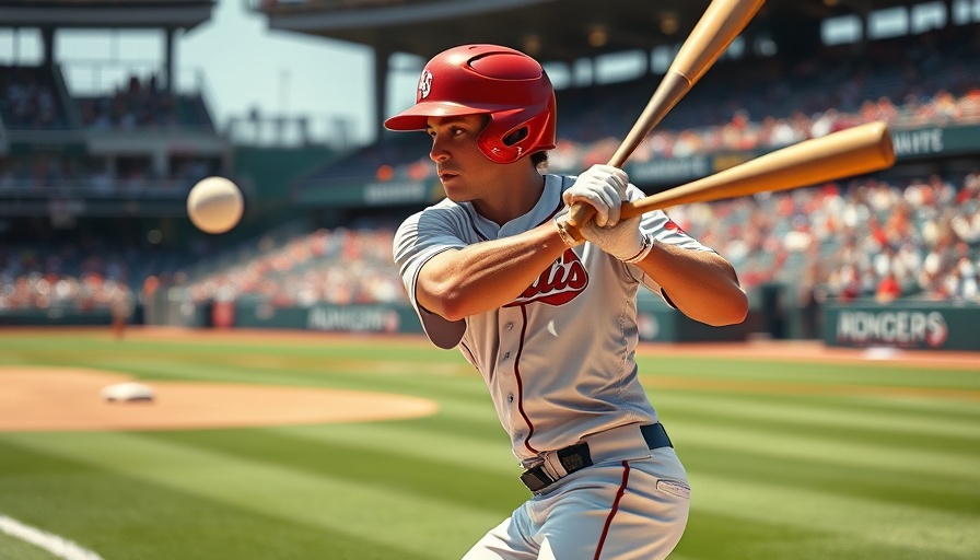 Eli Lovich swings for a walk-off home run during a baseball game.