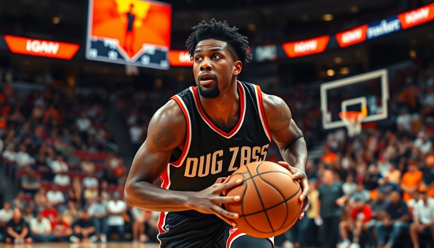 AI sports betting: Dynamic basketball player in a lively game setting