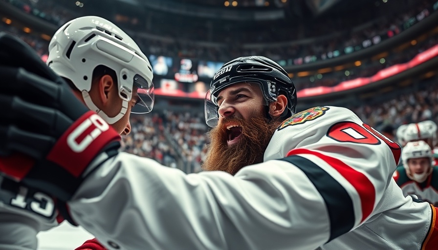 AI sports betting excitement in intense hockey match